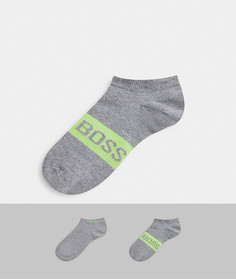 2 пары серых носков с логотипом BOSS-Серый