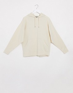 Легкий oversize-худи бежевого цвета ASOS DESIGN-Бежевый