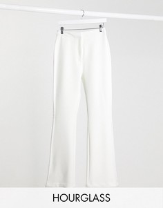 Расклешенные брюки ASOS DESIGN Hourglass-Белый