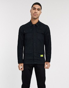 Рубашка в стиле милитари Jack & Jones-Черный