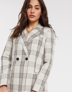 Двубортный пиджак в клетку Vero Moda-Мульти