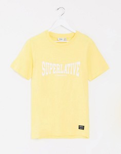 Футболка с логотипом WESC-Желтый