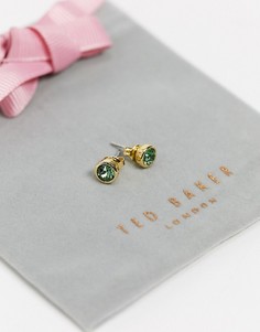 Серьги-гвоздики с зелеными кристаллами Swarovski от Ted Baker-Золотой