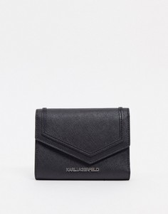 Черный бумажник с логотипом Karl Lagerfeld