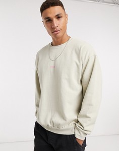 Светло-бежевый свитшот Topman