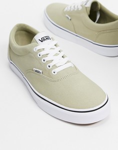 Кроссовки эвкалиптового цвета с белой отделкой Vans Doheny-Зеленый