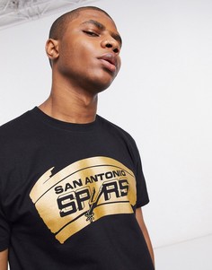 Черная футболка с принтом Mitchell & Ness NBA San Antonio Spurs-Черный