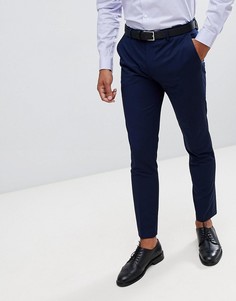 Темно-синие суперузкие брюки River Island-Темно-синий