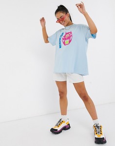 Oversized-футболка с принтом Lazy Oaf-Зеленый