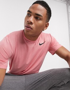 Розовая футболка Nike Training hyper dry-Розовый