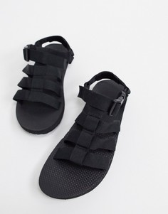 Черные сандалии с застежкой Teva-Черный