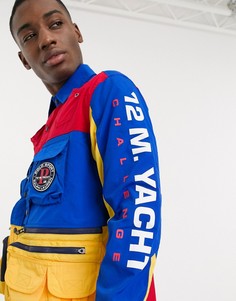 Куртка колор блок в стиле милитари Polo Ralph Lauren Sport Capsule-Мульти