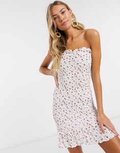Пляжное платье с цветочным принтом Anmol-Белый
