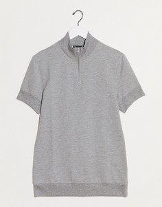 Серая меланжевая футболка ASOS DESIGN-Серый