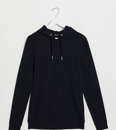 Худи из органического хлопка черного цвета ASOS DESIGN Tall-Черный