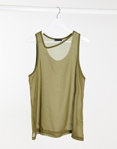Майка хаки ASOS DESIGN-Зеленый