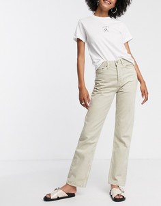 Светлые джинсы в винтажном стиле Topshop-Бежевый