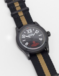 Часы с полосой на ремешке Vivienne Westwood-Черный