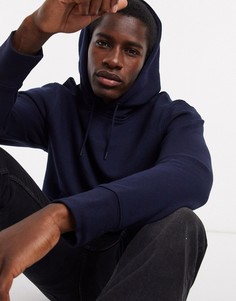 Темно-синий худи Topman