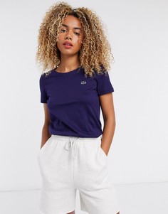 Синяя футболка с логотипом Lacoste-Синий