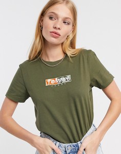 Зеленая футболка с логотипом Tommy Jeans-Зеленый
