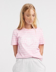 Футболка в полоску с логотипом Tommy Hilfiger-Розовый
