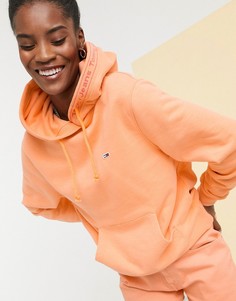 Оранжевый худи с логотипом Tommy Jeans