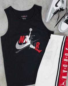 Черная классическая майка Nike Jordan Jumpman-Черный