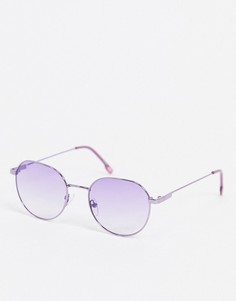 Фиолетовые круглые солнцезащитные очки Jeepers Peepers-Фиолетовый