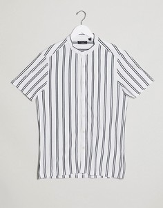 Рубашка в полоску с короткими рукавами Brave Soul-Мульти