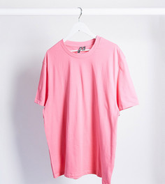 Розовая футболка из органического хлопка ASOS DESIGN Plus-Розовый