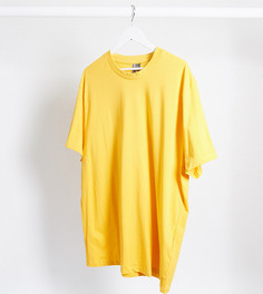 Желтая футболка из органического хлопка ASOS DESIGN Plus-Желтый