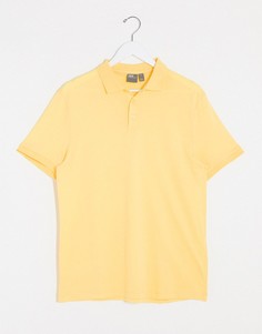 Поло желтого цвета из органического хлопка ASOS DESIGN-Желтый