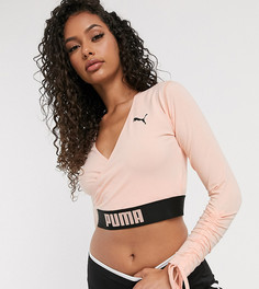Персиковый топ с запахом Puma Training эксклюзивно для ASOS-Оранжевый