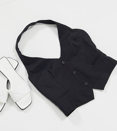 Жилет от костюма ASOS DESIGN Petite-Черный