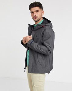 Темно-серый дождевик с логотипом Polo Ralph Lauren