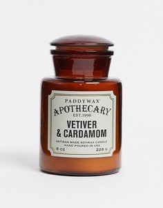 Свеча с ароматом ветивера и кардамона в стеклянной банке APOTHECARY-Бесцветный Paddywax