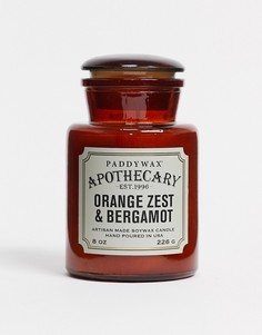 Свеча с ароматом цедры апельсина и бергамота в стеклянной банке APOTHECARY-Бесцветный Paddywax