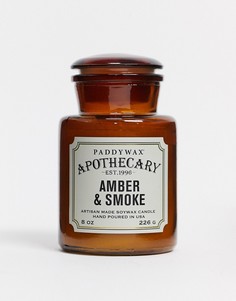 Свеча в стеклянной банке с ароматом амбры и дыма APOTHECARY-Бесцветный Paddywax