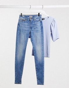 Синие джинсы скинни с завышенной талией Tommy Jeans-Синий