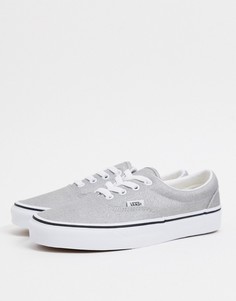 Серебристо-белые кеды Vans Ua Era-Белый