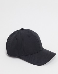 Черная бейсболка из мягкого хлопка ASOS DESIGN-Черный