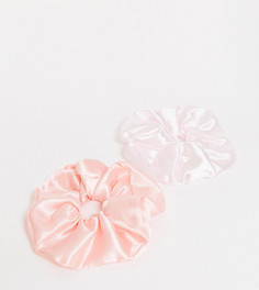 Комплект из 2 резинок для волос ASOS DESIGN-Розовый