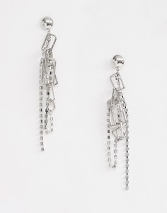 Серьги ASOS DESIGN-Серебряный