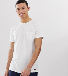 Футболка с необработанным краем Brave Soul Tall-Белый