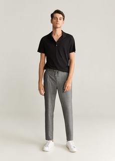 Брюки tapered fit с защипами - Nolan7 Mango