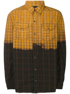 B-Used клетчатая рубашка в стиле колор-блок