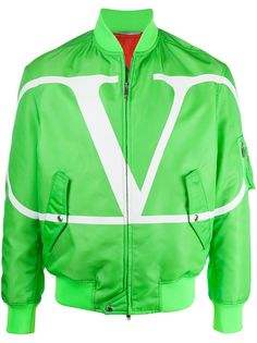 Valentino бомбер с логотипом VLogo