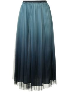 RedValentino плиссированная юбка миди с эффектом омбре