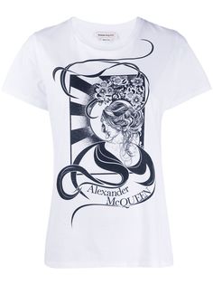 Alexander McQueen футболка с короткими рукавами и графичным принтом